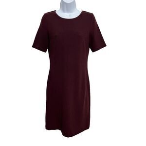 SALE!! Mario Serrani Burgundy Rib Knit Fit and Flare Dress XS
